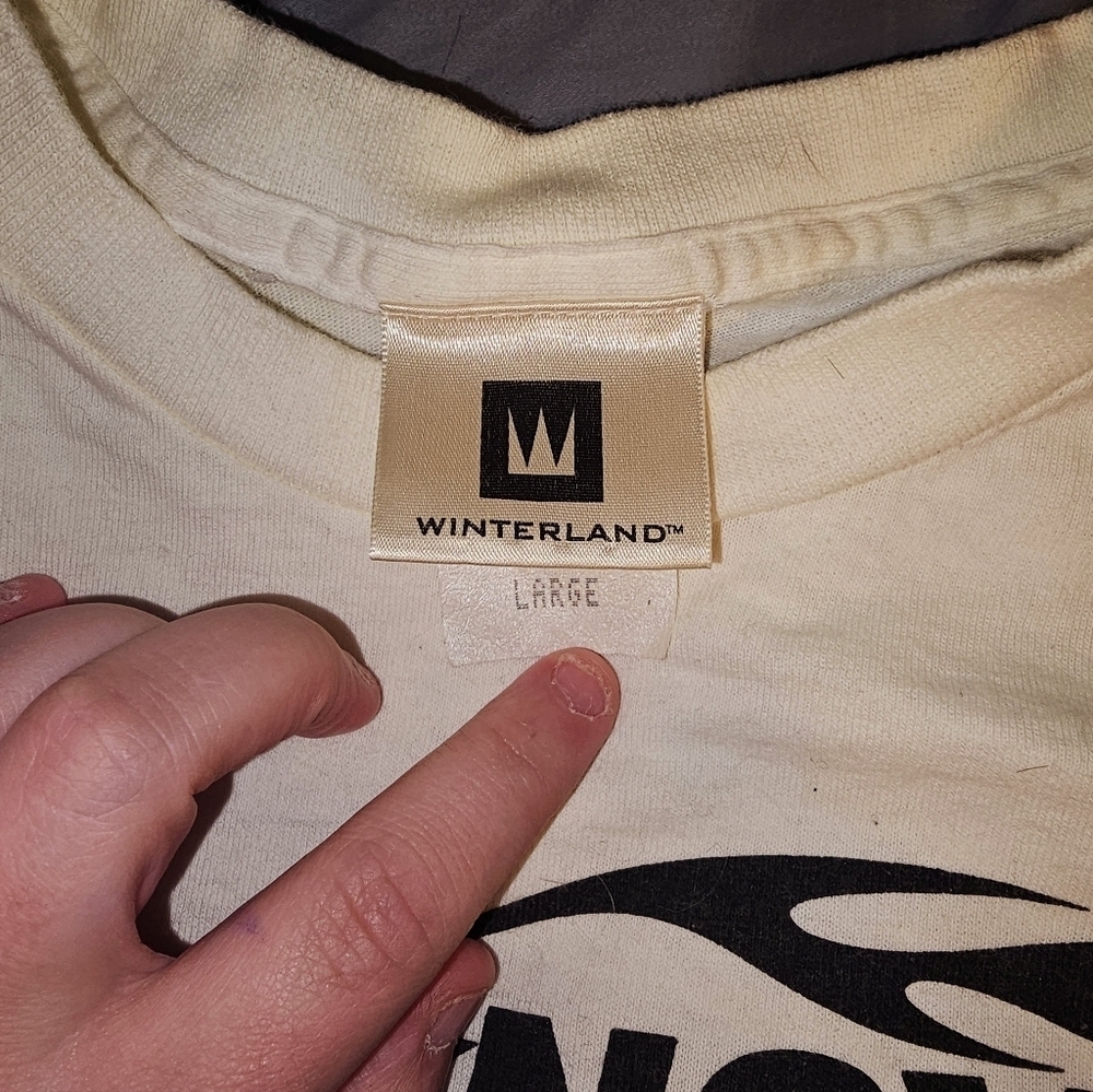 Vintage 1999 NSYNC World Tour T-shirt Size Large Winterland VTG 90s - Picture 3 of 4